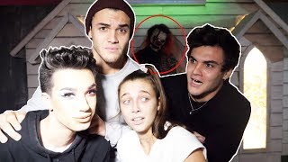 HAUNTED HOUSE ft James Charles amp Emma Chamberlain [upl. by Dehlia]