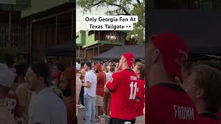 Only Georgia Fan At Texas Tailgate 👀 football tailgate texas [upl. by Ettigirb570]