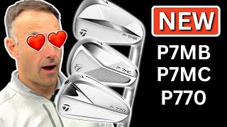 NEW TaylorMade P7MB P7MC amp P770 Irons [upl. by Altis]