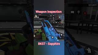 BK57  Sapphire Weapon inspection Cod Mobile shorts callofdutymobile codm codmobile [upl. by Milburr970]