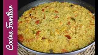 Arroz con pollo al curry Recetas de arroz muy sabrosas  Recetas de Javier Romero [upl. by Ecirad]