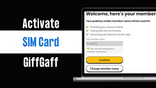 How to Activate SIM Card on GiffGaff [upl. by Kirven]