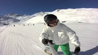 snowboarding ski Val Thorens 2015 Mathias DK [upl. by Ellenwad]