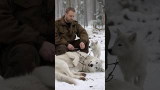 The touching story of a man rescuing an injured white wolf [upl. by Sahc537]