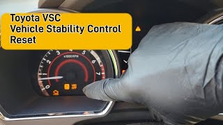 Toyota Highlander Vehicle Stability Control VSC Reset [upl. by Osithe]