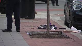 Police Scene West Lexington Street and North Eutaw [upl. by Ayiotal]