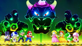 Super Mario Bros Wonder  All Characters vs Final Boss [upl. by Lyell]