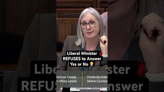 Liberal Minister REFUSES to Answer Yes or No Question [upl. by Bryon413]