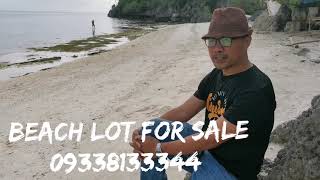 BEACH LOT CLIFF WHITESAND FOR SALE IN TAWALA PANGLAO ISLAND OF BOHOL  PRICE 25K20KSQM [upl. by Atem]