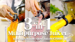 Kuvings Whole Slow Juicer C7000  Multipurpose Juicer3in1 [upl. by Rayburn]