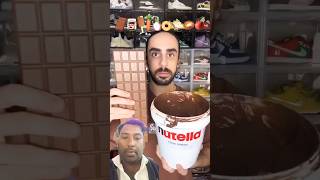 Chocolate cake asmr food snackbar satisfying asmfood icecream chocolate nutella asmreating [upl. by Adni251]