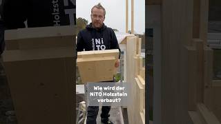 Wie wird der NiTO Holzstein verbautvollholz holzbau ökologisch [upl. by Attelrak]