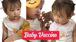 Baby Vaccine action at hospital 🏥 and funny 😂 baby love cute family babygirl happy funny [upl. by Aylmar]