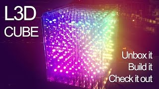 L3D CUBE 3D RGB LED Animated light display 8X8X8 version [upl. by Jaffe]