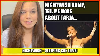 Canadian Singer Reacts to NIGHTWISH  REACTION SLEEPING SUN  TARJA TURUNEN REACTION [upl. by Relyuhcs]