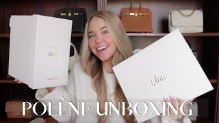 POLÈNE UNBOXING 🤍  TWO NEW BAGS MODSHOTS amp WHAT FITS [upl. by Ruthanne]