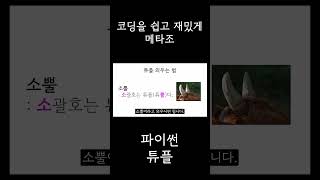 뇌에 때려 박는 파이썬  튜플2 [upl. by Ycrem]