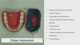 Onlay Impression  Exercise 3  Module I  Elastomeric Impression Materials [upl. by Ayikat]