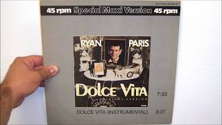 Ryan Paris  Dolce vita 1983 12quot vocal [upl. by Cadmar]