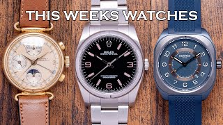 This Weeks Watches  Rolex quotPink Explorerquot Gold Triple Calendar Hermès H08 Fears amp More EP155 [upl. by Chappie]