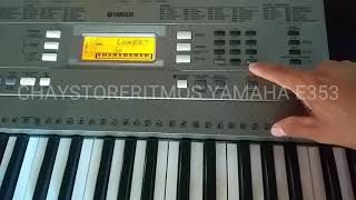 Yamaha psr e353 como cargar ritmos desde la memoria flash al teclado [upl. by Lyrad174]