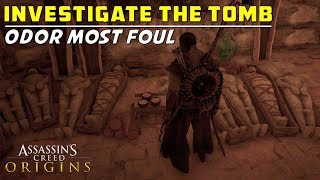 Investigate the tomb to trace the source of the stink  Odor Most Foul  Assassins Creed Origins [upl. by Yauq705]