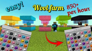 How to make Automatic wool farm in Minecraft [upl. by Alabaster56]