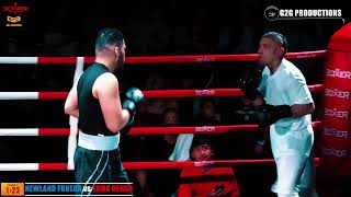 THE FOUNDRY amp GLOZIER BOXING BARBER BASH 2  NEWLAND FRUEAN vs TAMA DEHAR Boxing Fight [upl. by Christabella]