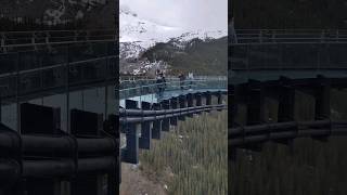 Dont look down Columbia Icefields Skywalk 🇨🇦 [upl. by Clintock]