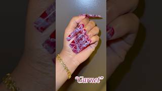 🚨NEW SET🚨 “Garnet” pressonnails pressons finegehglam naildesigns gelnailart naildesigns [upl. by Klina]