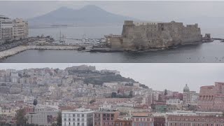 NAPOLI DALLALTO 😍 Video da brividi durante la festa scudetto 🚁 DRONE [upl. by Bessy]