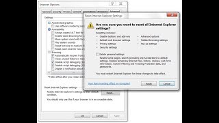 How to reset internet explorer 11 in windows 10 How to change internet explorer home page [upl. by Shellie917]