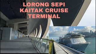 Menelusuri lorong sepi  Kaitak cruise terminal  Hongkong [upl. by Ellerehc301]