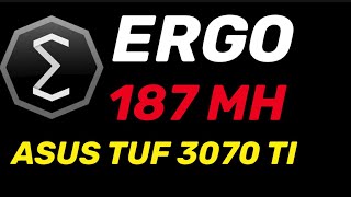 ASUS TUF 3070ti Ergo mining performansı deneyimlerim [upl. by Atilem]