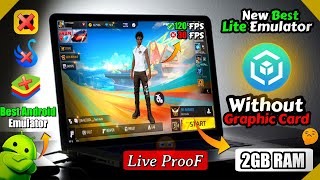 NEW LITE BEST EMULATOR FOR LOW END PC  2GB RAM NO GRAPHICS CARD  FREE FIRE IN 1GB RAM LiveProoF [upl. by Meeki488]