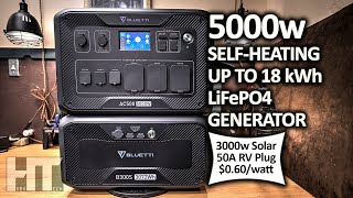 Bluetti AC500 5000w LiFePO4 UPS Portable Power Station Solar Generator Review [upl. by Rye435]