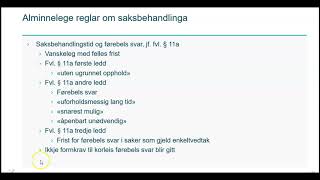 Innføring i forvaltningsrett for helse og sosialarbeidere  video 8 [upl. by Mihalco]