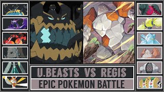 ULTRA BEASTS vs REGI LEGENDS  Dynamax Pokémon Battle [upl. by Junia]