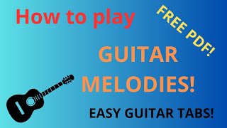 Easy guitar tabs  How to play O Sole Mio on guitar [upl. by Aerdnat790]