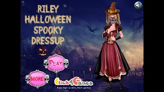 Riley Halloween Spooky Dressup Games For Girls GirlsPrincess [upl. by Halet]