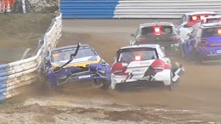 Rallycross de Mayenne 2024 crash mistakes [upl. by Schweitzer149]