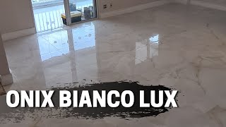 PORCELANATO ONIX BIANCO LUX DA BIANCOGRES  O PREFERIDO DE 2021 [upl. by Wally]