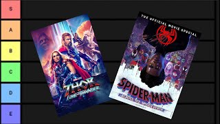 RANKING MARVEL MOVIES TIER LIST [upl. by Falk]