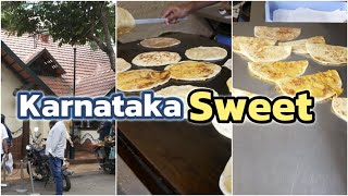 Karnataka Traditional Sweet Dish Holige Making at Halli Mane Malleshwaram Bangalore  Puran Poli [upl. by Zeuqcaj]