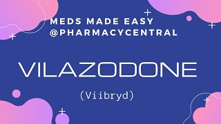 Vilazodone Viibryd  Meds Made Easy MME [upl. by Aihseym]