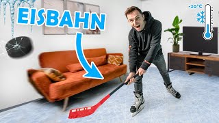 EISBAHN in der Wohnung  das hätten wir zu Hause nie gedurft [upl. by Aliuqat]