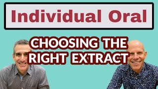 IB ENGLISH A Individual Oral  Choosing the RIGHT Extract [upl. by Cave164]