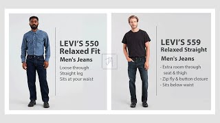 Levi’s 550 Vs 559 Jeans  Whats the difference [upl. by Ellenar]