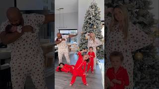 Who did it best😆🎄❤️ familytrend dance dancetrends matchingpjs [upl. by Alice]