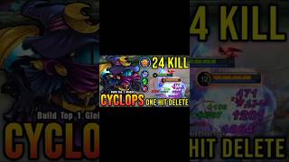 Cyclops one hit build  Cyclops best build mlbb Cyclops ml mobilelegends mlb rr rafiruns [upl. by Kaia]